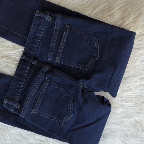 Girls Dark Wash Straight Leg Jeans - Picture 3 of 3